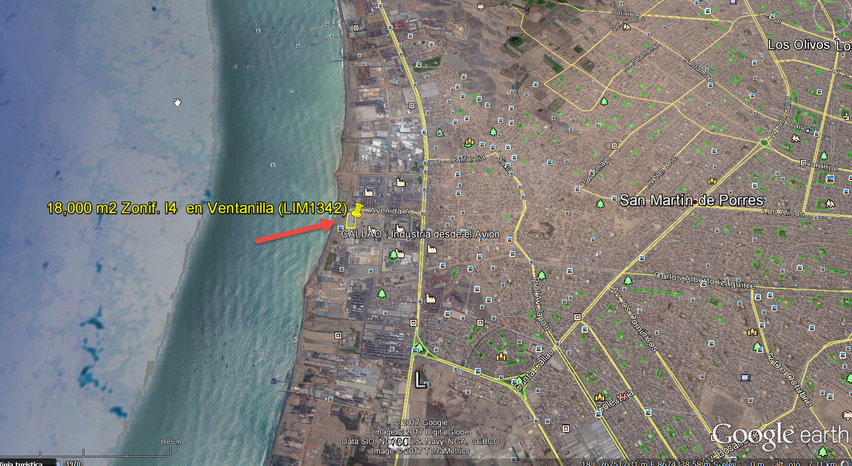 Terreno Industrial en Callao, 18,000 m2 Oquendo Gambeta – Industria pesada